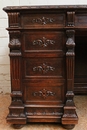 Renaissance style Desk in Oak, France 19th century