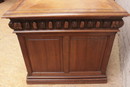 Renaissance style Desk in Walnut, France 19th century