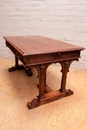 Renaissance style Desk table in Walnut, France 19th century