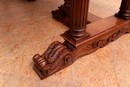 Renaissance style Desk table in Walnut, France 19th century