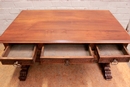 Renaissance style Desk table in Walnut, France 19th century