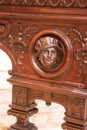 Renaissance style Desk table in Walnut, France 19th century