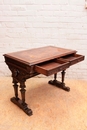 Renaissance style Desk table in Walnut, France 19th century