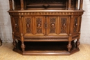 Renaissance style Dinning set in walnut, france 19th century