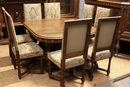 Renaissance style Dinning set in walnut, france 19th century