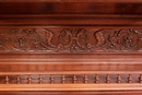 Renaissance style Display cabinet in Walnut, France 19th century