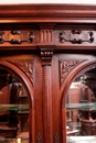 Renaissance style Display cabinet in Walnut, France 19th century