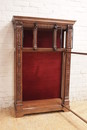 Renaissance style Display cabinet in Walnut, France 1900