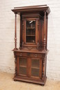 Renaissance style Display cabinet in Walnut, France 19th century