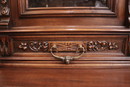 Renaissance style Display cabinet in Walnut, France 19th century