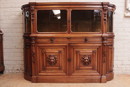 Renaissance style Display cabinet in Walnut, France 19th century