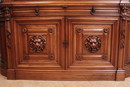 Renaissance style Display cabinet in Walnut, France 19th century