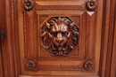 Renaissance style Display cabinet in Walnut, France 19th century