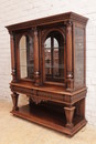 Renaissance style Display cabinet in Walnut, France 1900