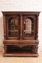 Renaissance style Display cabinet in Walnut, France 1900