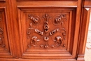 Renaissance style Display cabinet in Walnut, France 19th century