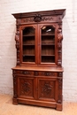 Renaissance style Bookcase in Oak, France 19th century