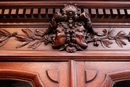 Renaissance style Bookcase in Oak, France 19th century