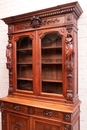 Renaissance style Bookcase in Oak, France 19th century