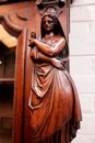 Renaissance style Bookcase in Oak, France 19th century