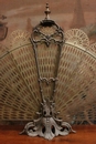 Renaissance style Fire screen in Bronze, France 1900