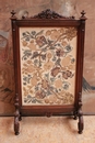 Renaissance style Fire screen in Walnut, France 19th century