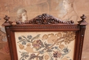 Renaissance style Fire screen in Walnut, France 19th century