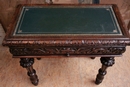 Renaissance style Game table in Oak, France 19th century