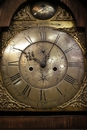 Renaissance style Grandfather clock in Oak, Belgium 19th century