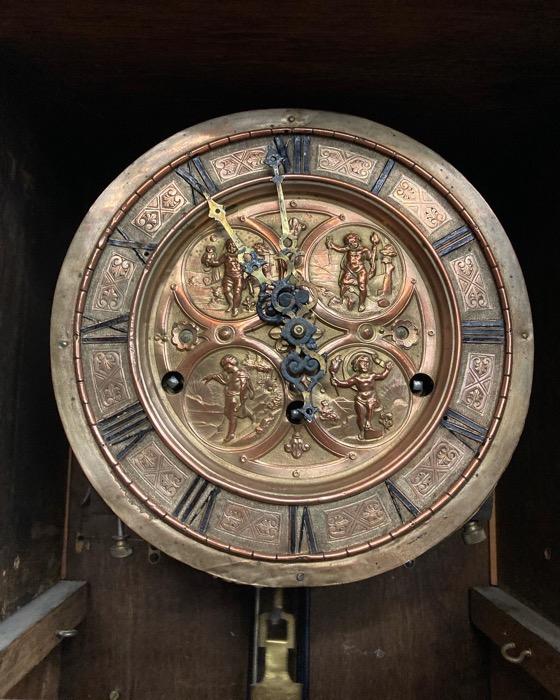 Renaissance grandfathers clock in oak