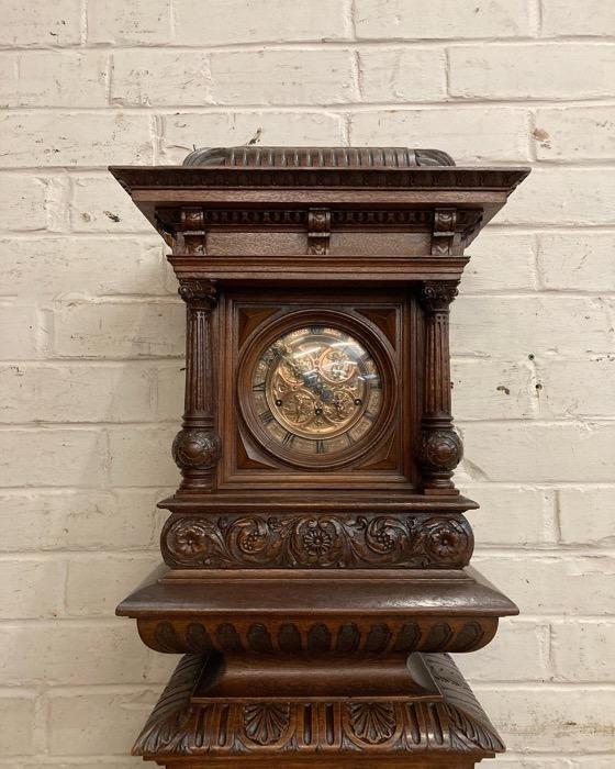 Renaissance grandfathers clock in oak