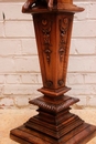 Renaissance style Pedestal in Walnut, France 19th century