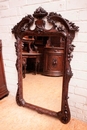 Renaissance style Mirror in Oak, France 19th century