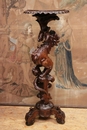 Renaissance style Pedestal in Walnut, France 19th century