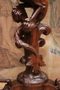 Renaissance style Pedestal in Walnut, France 19th century