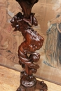 Renaissance style Pedestal in Walnut, France 19th century