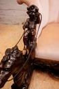 Renaissance style Rocking chair in Walnut, italie 19th century