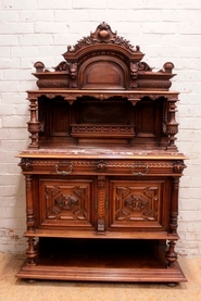 Renaissance server in walnut