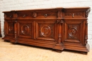 Renaissance style Side board in Oak, France 19th century