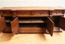 Renaissance style Side board in Oak, France 19th century