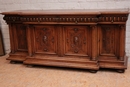 Renaissance style Sideboard in Walnut, France 19th century