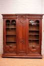 Renaissance style Bookcase in Walnut, France 19th century