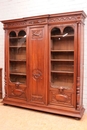 Renaissance style Bookcase in Walnut, France 19th century
