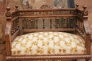 Renaissance style Chair in Walnut, France 19th century