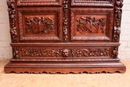 Renaissance style Bookcase in Oak, France 19th century