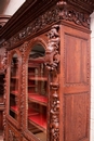Renaissance style Bookcase in Oak, France 19th century