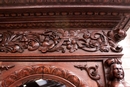 Renaissance style Bookcase in Oak, France 19th century