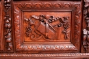 Renaissance style Bookcase in Oak, France 19th century