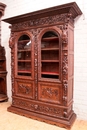 Renaissance style Bookcase in Oak, France 19th century