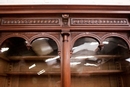 Renaissance style Bookcase in Walnut, France 19th century